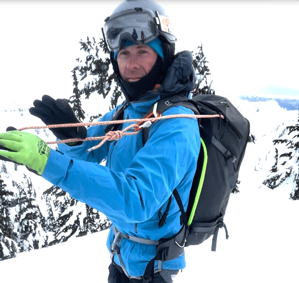 Ski Mountaineering: Prerig the Rope in a Backpack