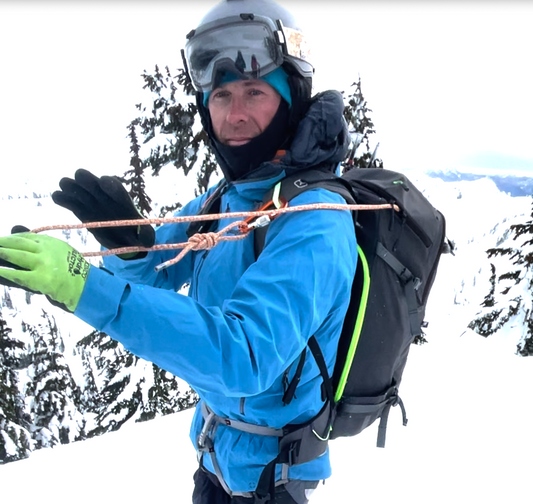 Ski Mountaineering: Prerig the Rope in a Backpack