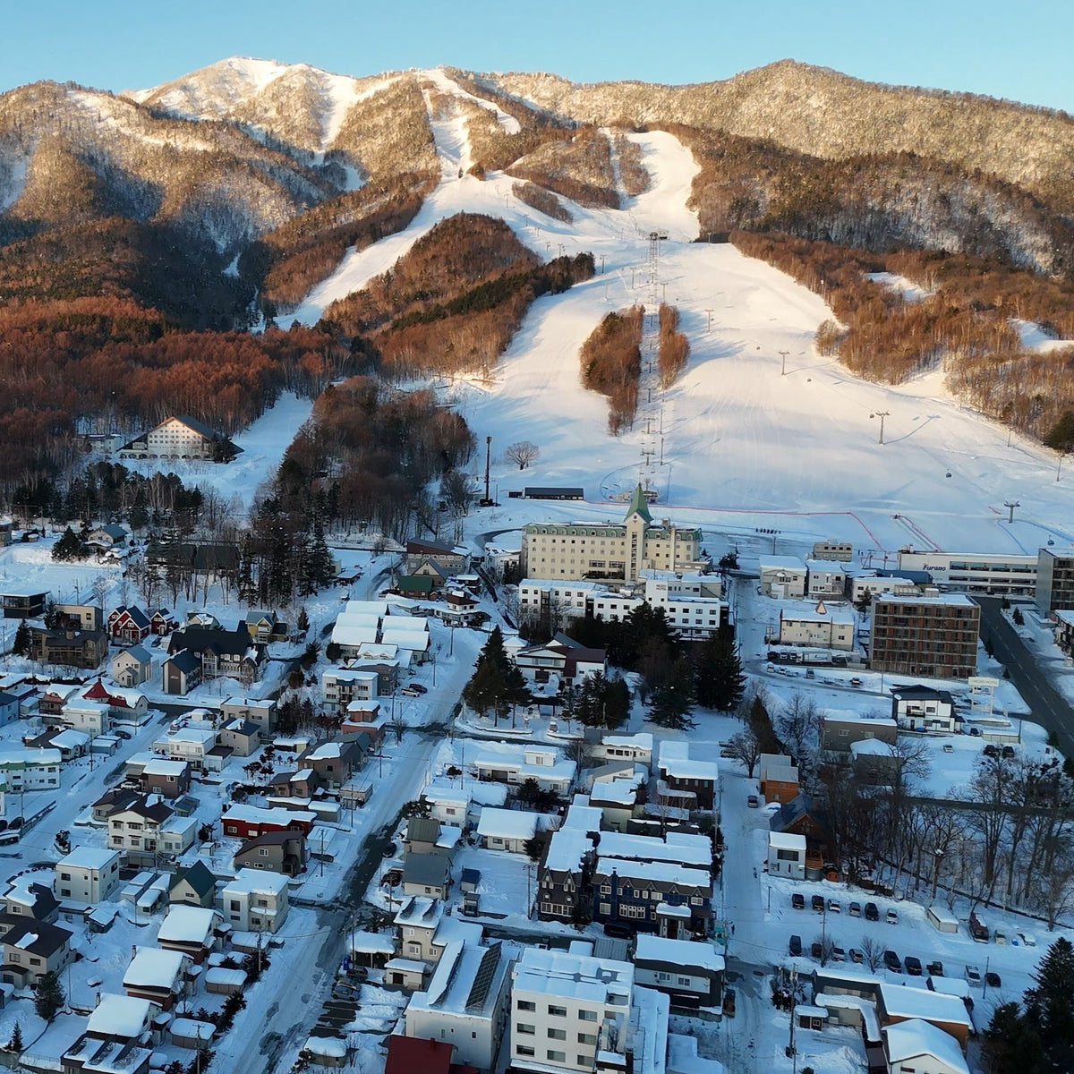high above kitanomine in furano haokkaido japan