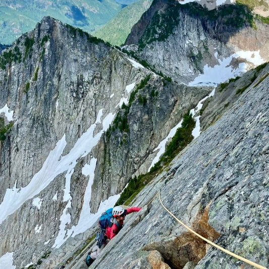 summer Rock Climb Ragged Edge mountain loop