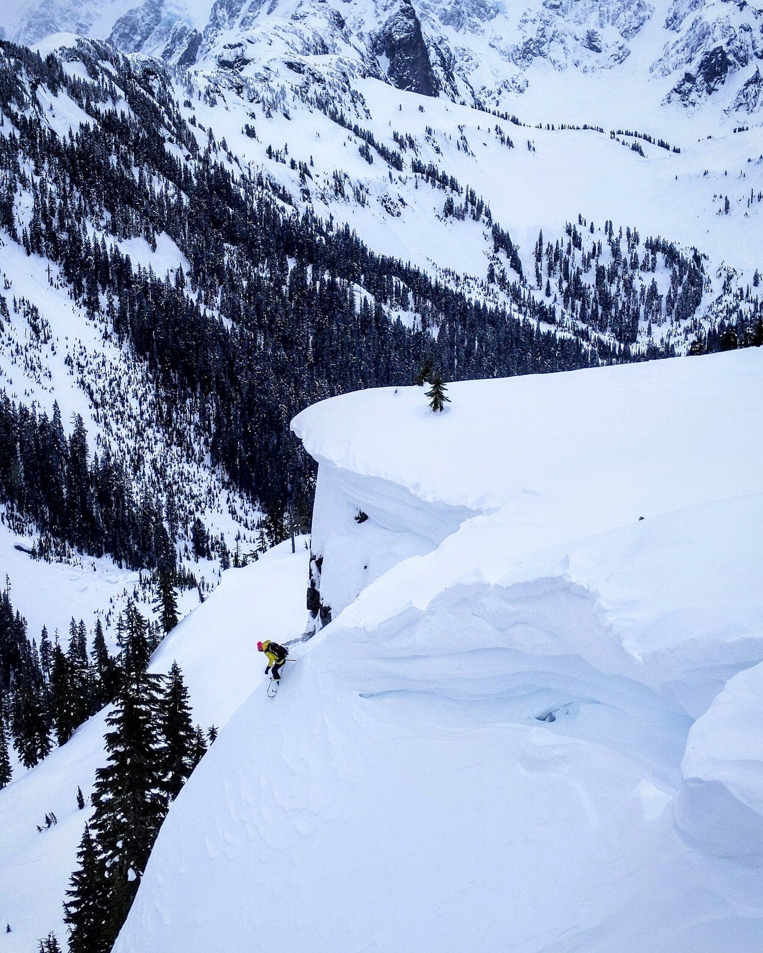 Lead Guide and Guided Exposure founder finding great terrain on the home turf in the Mount Baker Backcountry.