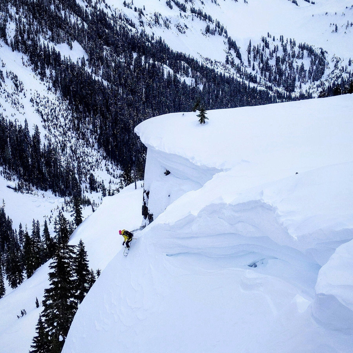 Lead Guide and Guided Exposure founder finding great terrain on the home turf in the Mount Baker Backcountry. Artist Point Shuksan Arm Hontoon Point