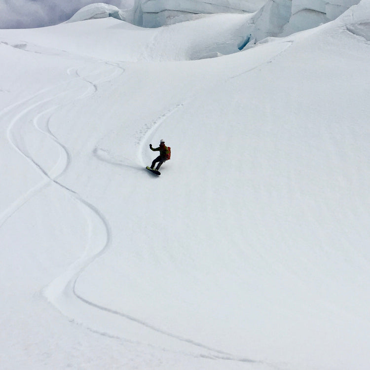 mount baker summit ski descent during a ski mountaineering course